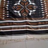 Jeté de lit ou plaid artisanal mexicain