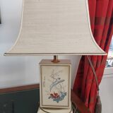 Asian-inspired white lamp