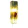 Dutch Brutalist glass wall sconce "Chartres" by Willem van Oyen for Raak, 1960s