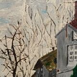 Landscape painting representing houses Coupet 1971