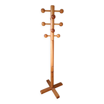 Pine coat rack