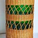 XL bottle lamp foot dressed in rattan 50s