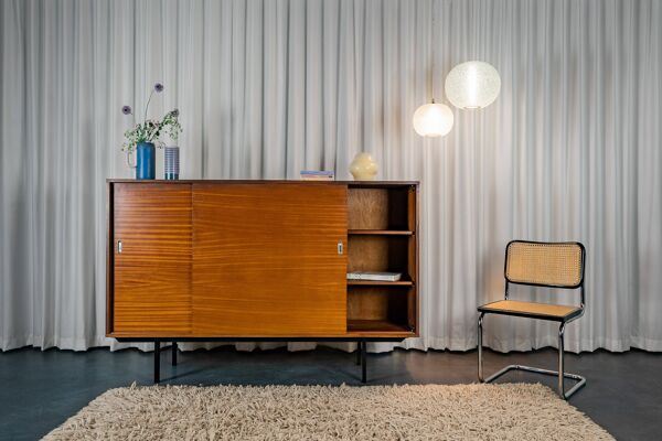 Enfilade moderniste Pierre Guariche pour Meurop, Belgique,1960