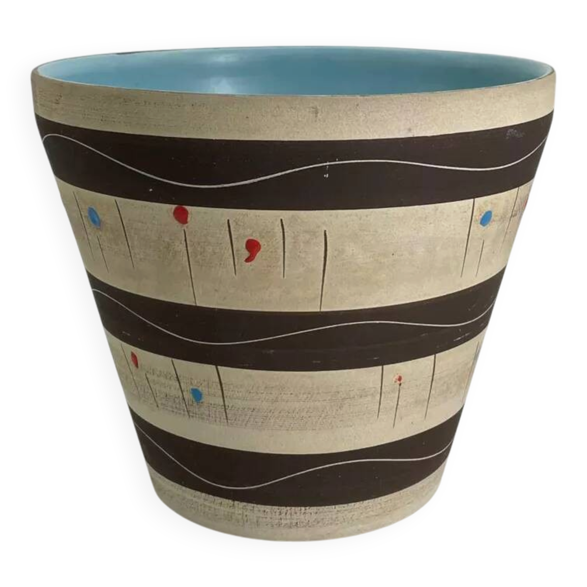 50s ceramic cache pot West Germany