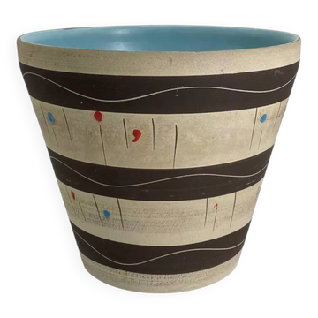 Cache pot années 50 en céramique West Germany