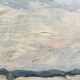 Painting “Village”, Oil on canvas signed.