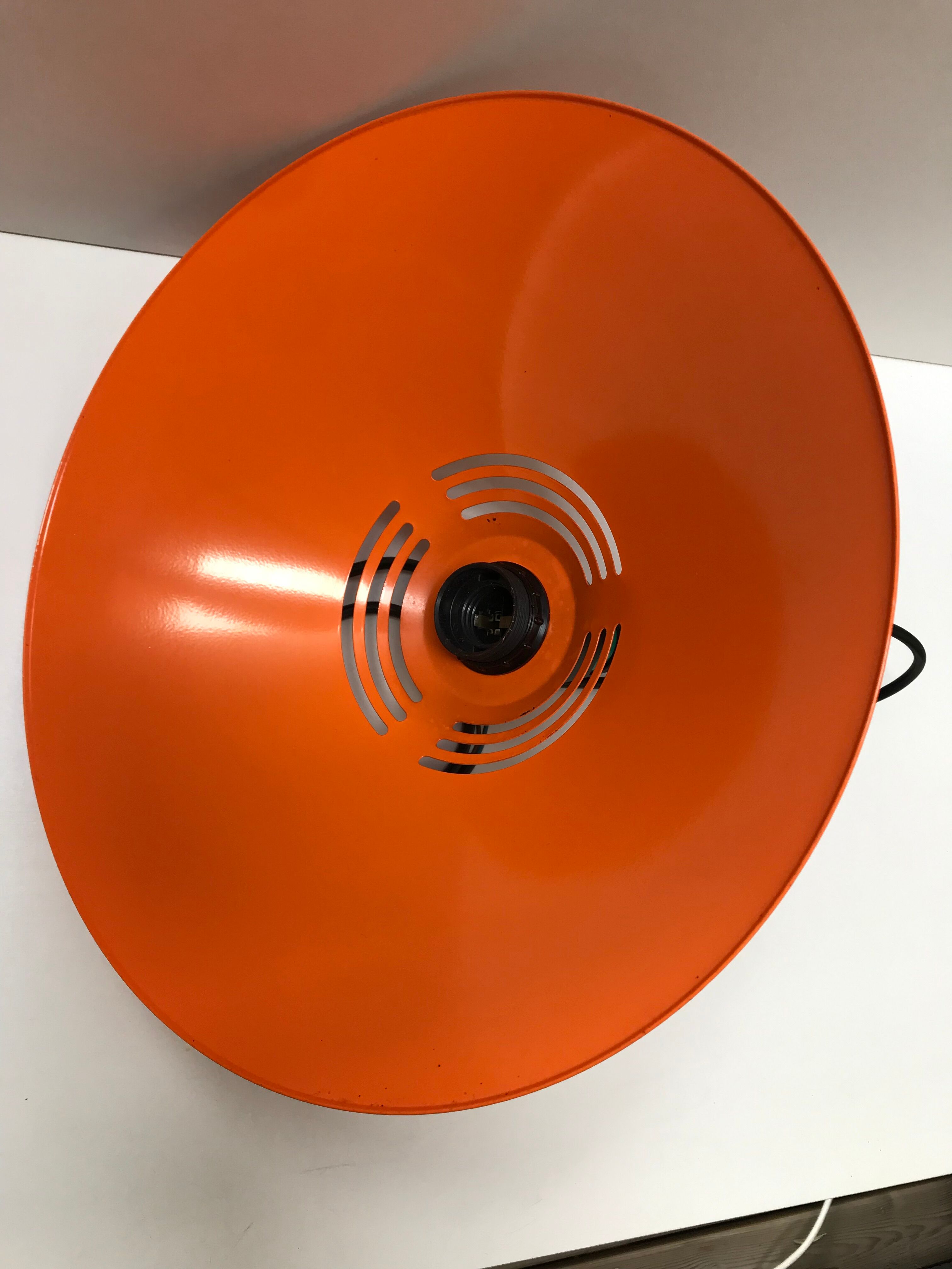 Orange metal suspension