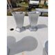 Set of aluminium vases from the 1930s.