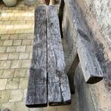 French primitive oak bench 1950