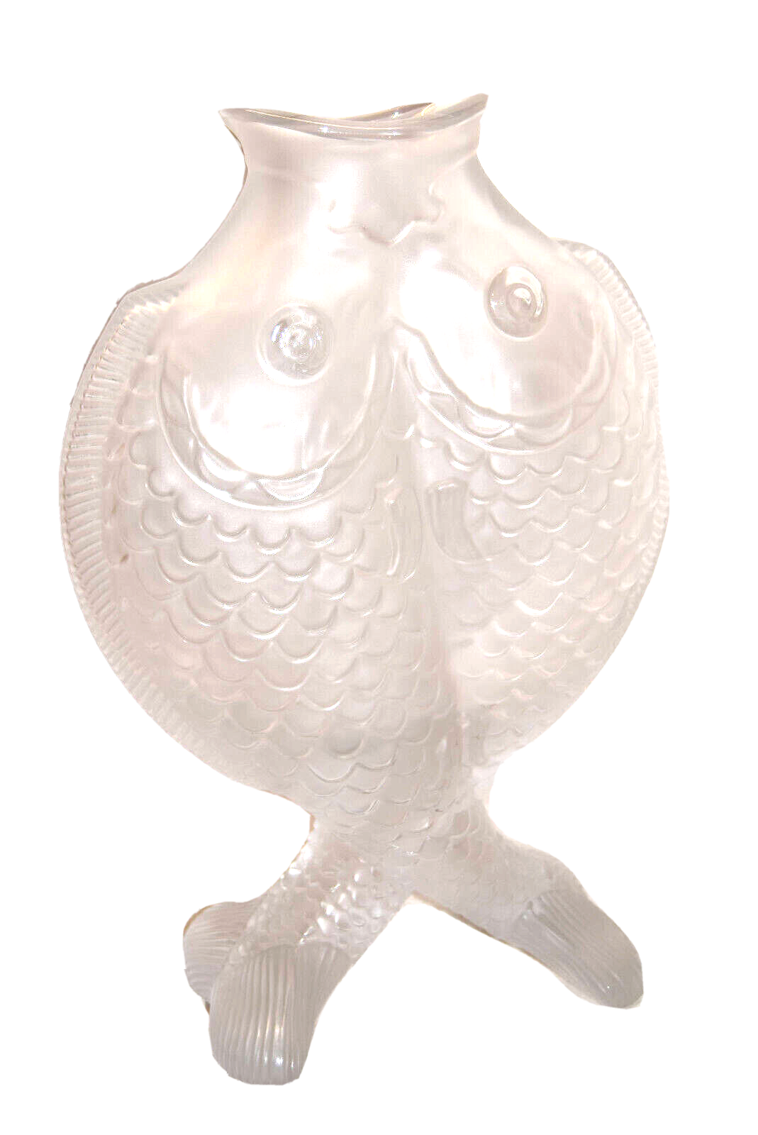 Crystal fish vase by bayel royal crystal of champagne