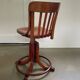 Chaise pivotante (de bureau) rare Thonet, 1ère moitié du 20e siècle, Autriche