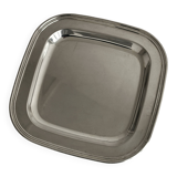 Shiny metal rectangular tray