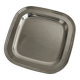 Shiny metal rectangular tray