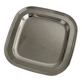 Shiny metal rectangular tray