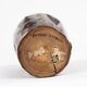 Vase breton en bois sculpté et laiton, Bretagne, France, 1960s
