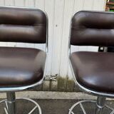 Pair of vintage bar stools, 70s