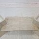 Italian Coffee Table in Travertine and Facet Cut Glass, 1980s