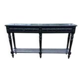 Napoleon III style wooden and cane console