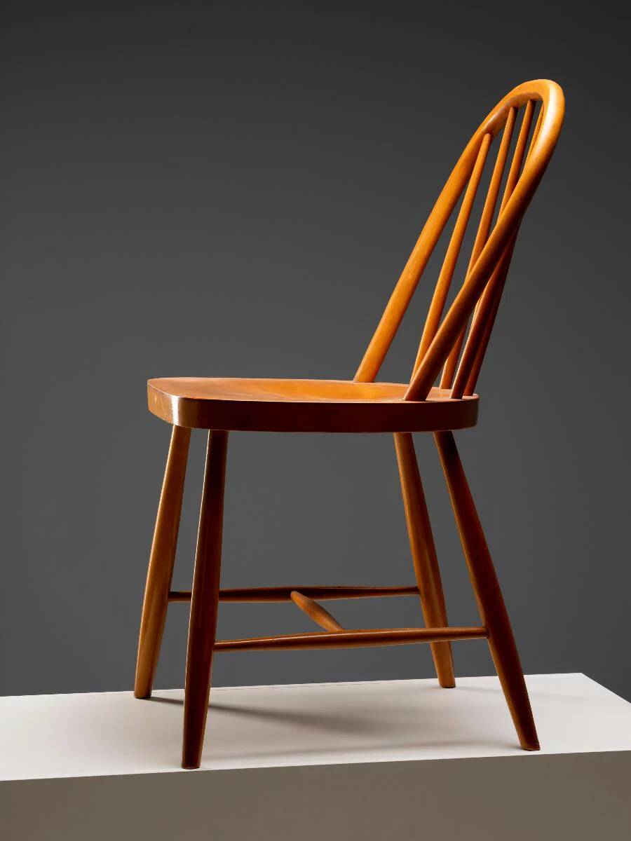 Set of four dining chairs, 1960s–70s