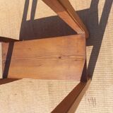 console, high rectangular pedestal table