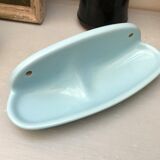 Sky blue soap dish vintage 70s
