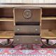 English art deco oak bar