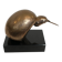 Bronze sculpture representing a stylised bird on a black marble base, signed and numbered.