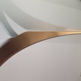 Rare 1970s round glass table