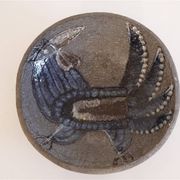 Scandinavian ceramic pocket tray 1960