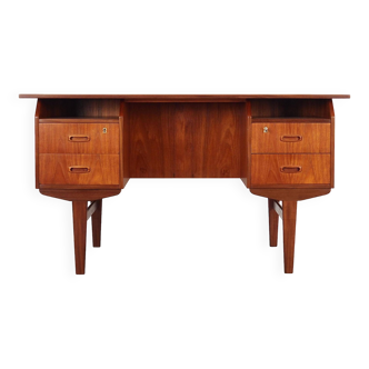 Teak desk, Danish design, 1970s, production: Denmark