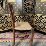 Suite of 4 rustic mulched chairs