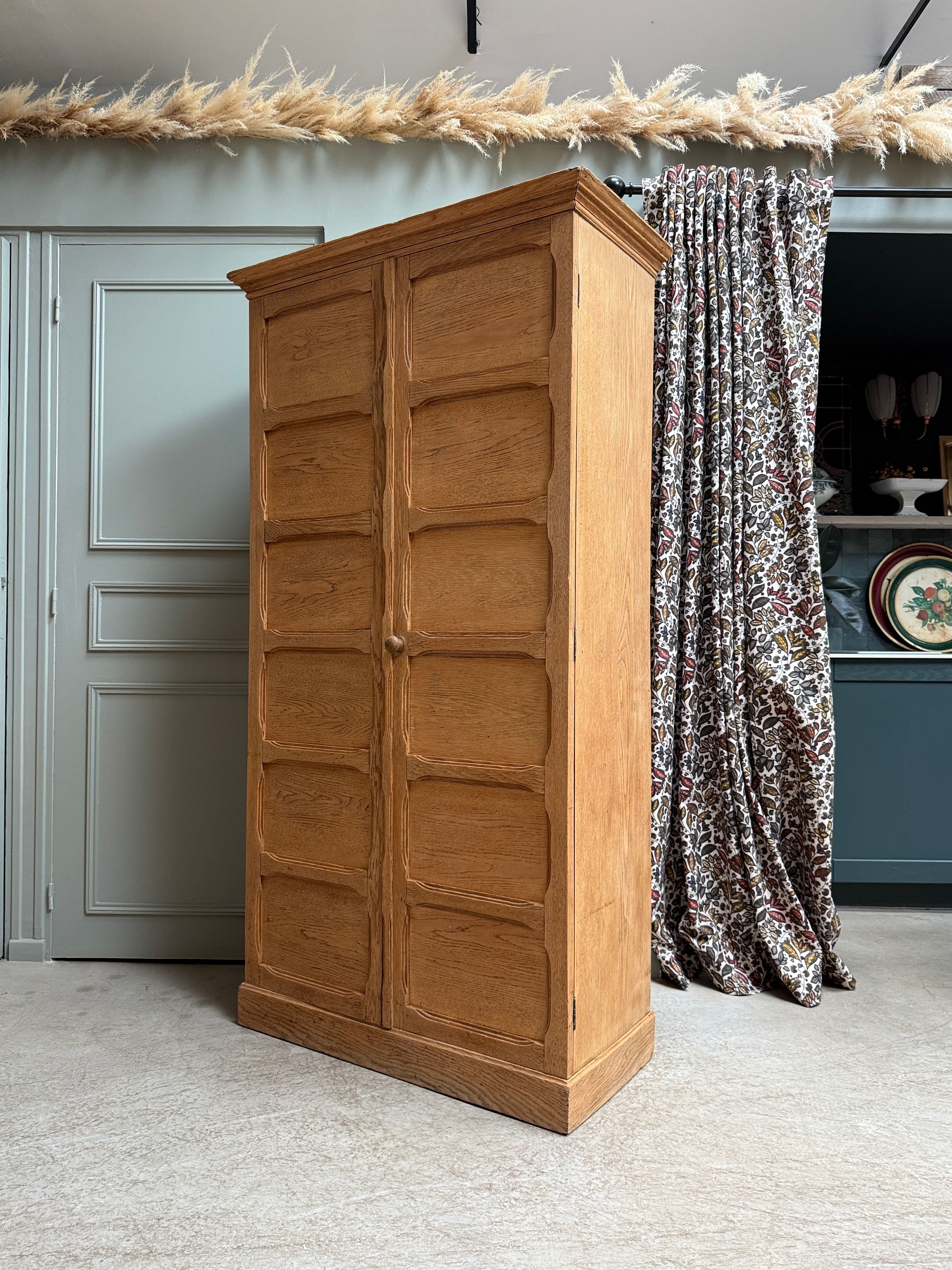 Oak notary cabinet