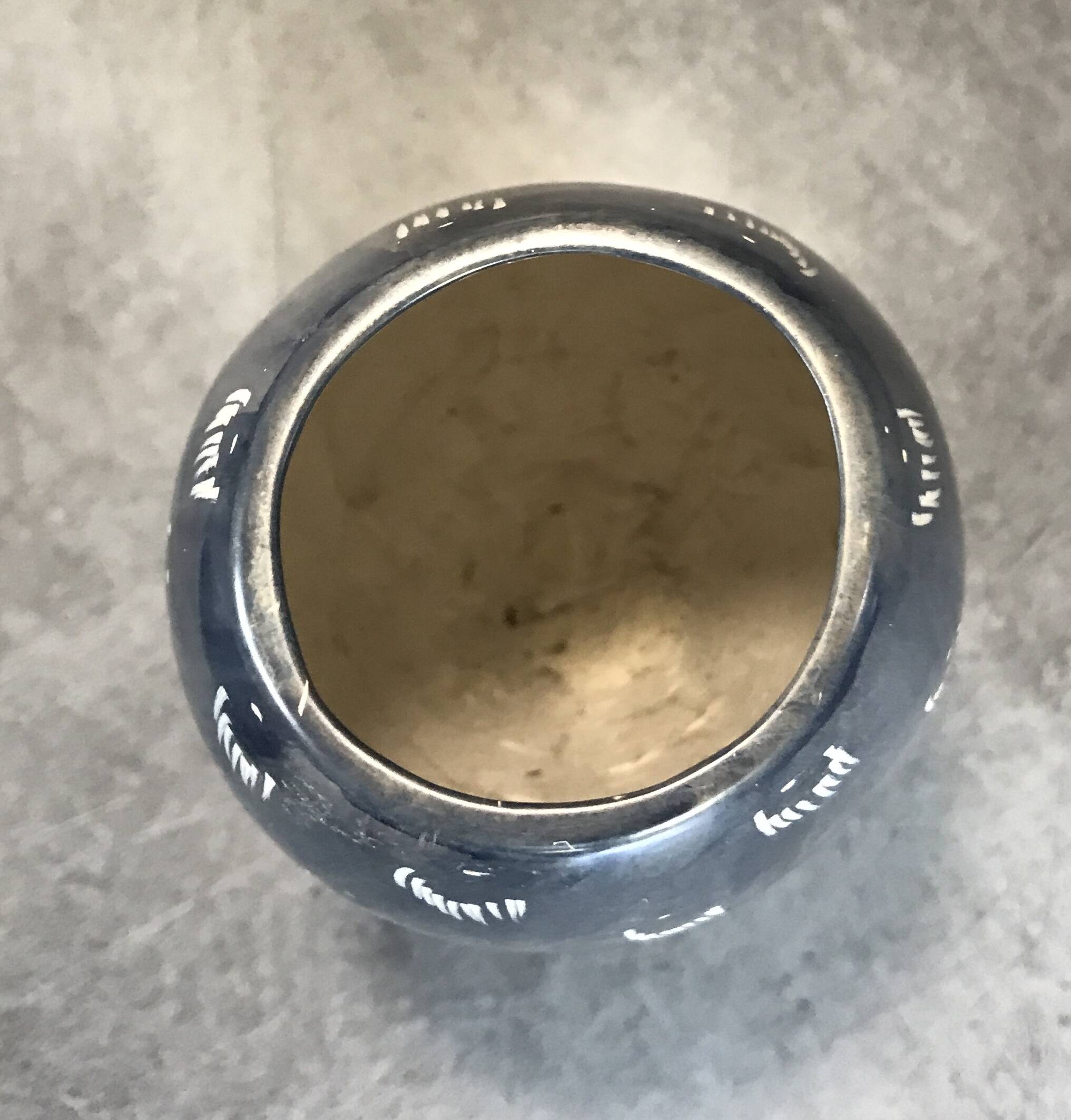 Soapstone soliflore vase, hand carved and painted in africa