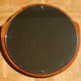 Fins teak mirror 1960s  51x48cm