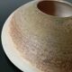 Vintage studio pottery signed - Variegated green and raw earth