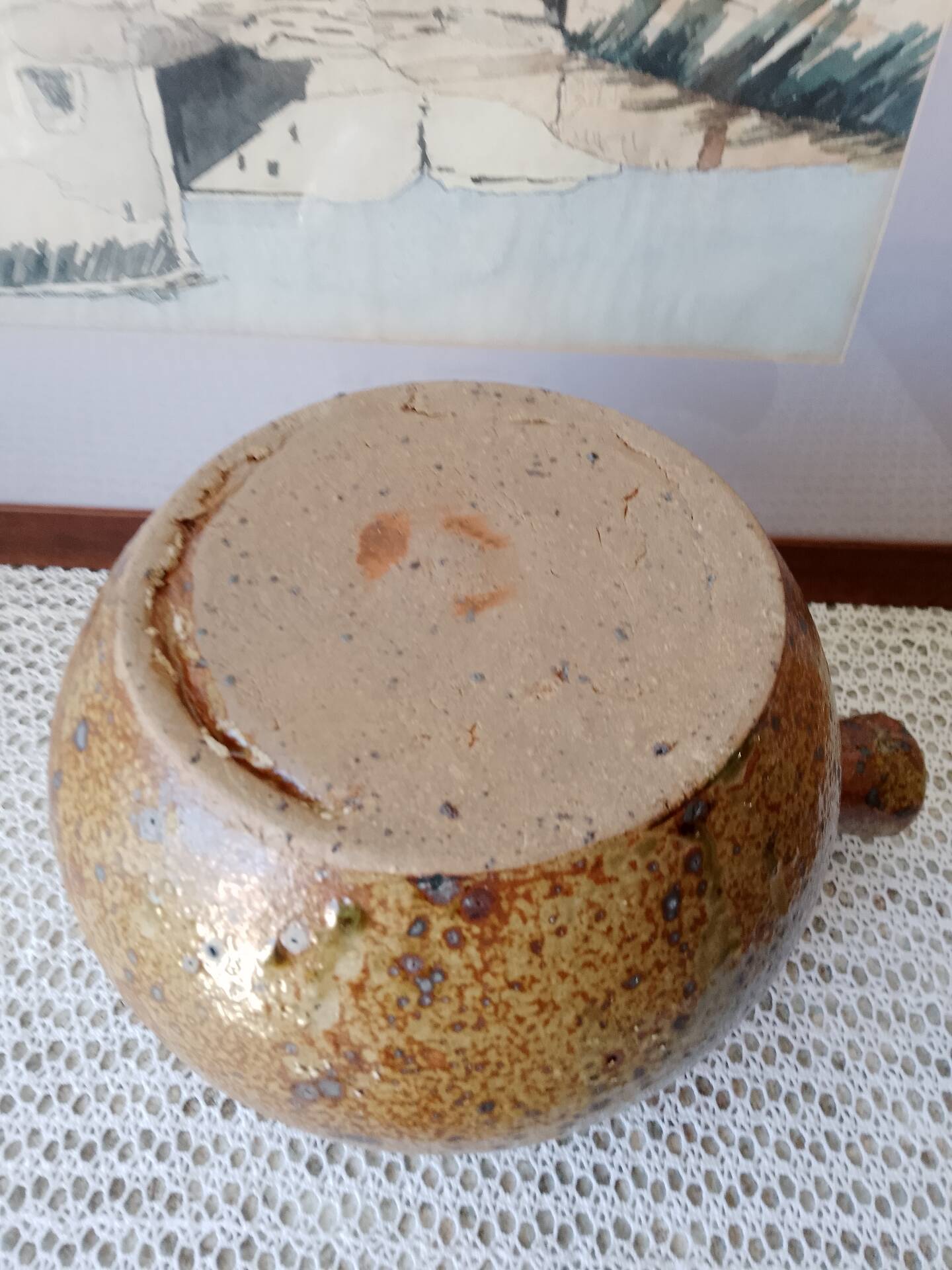 Vintage soup service in pyrite stoneware