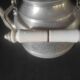 Aluminum kettle white porcelain handle