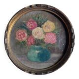 Mini round table bouquet of roses