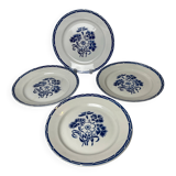 Set of four Lunéville KG plates model Annecy from around 1930.