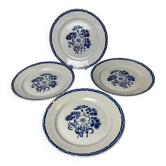 Set of four Lunéville KG plates model Annecy from around 1930.