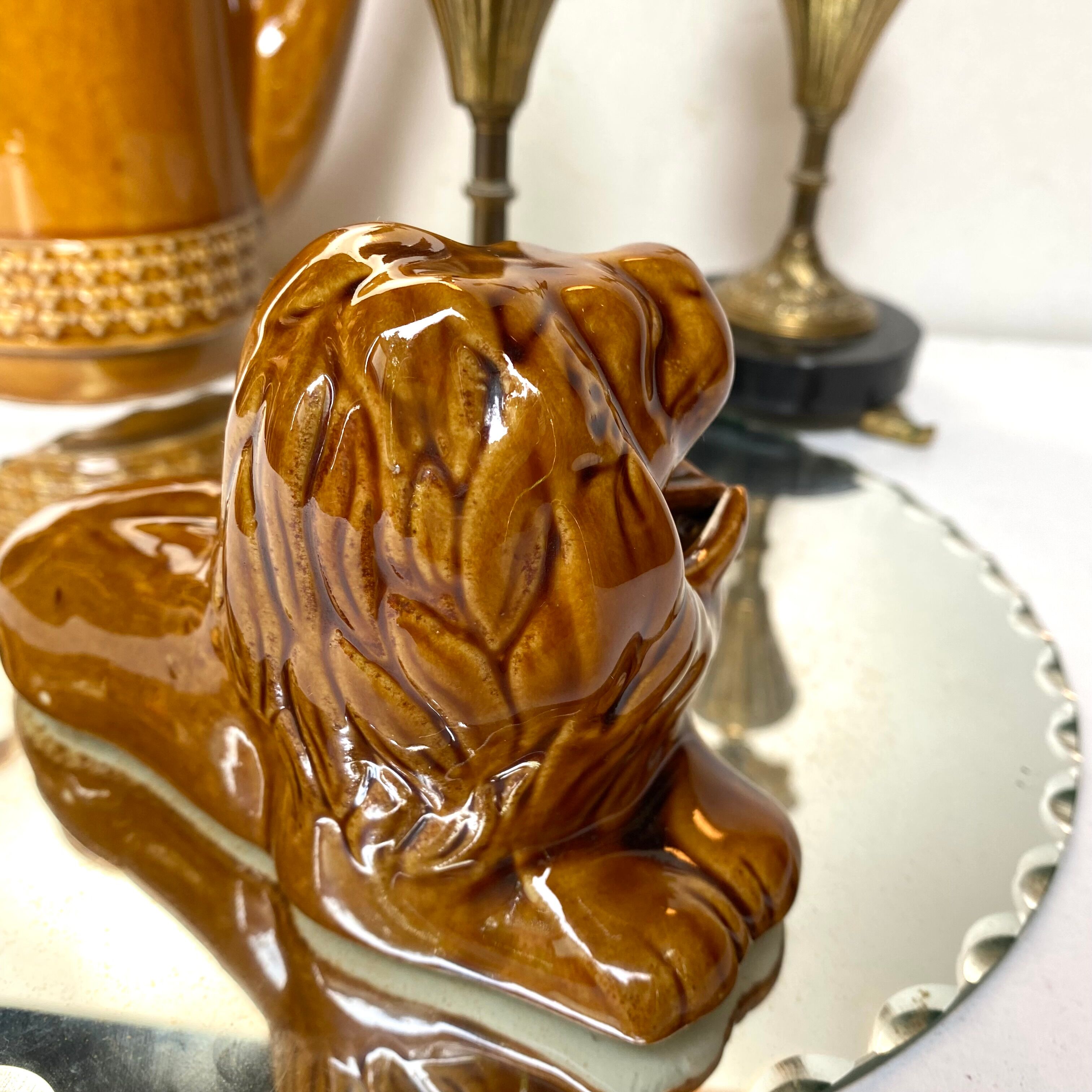 Lion advertising ashtray