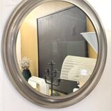Round aluminium mirror Sergio Mazza, 1970