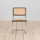 Black cesca chair by Marcel Breuer