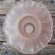Mushroom-shaped vase in pink blown glass