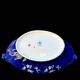 large old centerpiece, ARPO porcelain made in Romania, midnight blue and gold