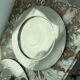 Pair of vintage, underplates, silver metal