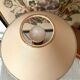 Antique living room lamp in bronze and ceramic