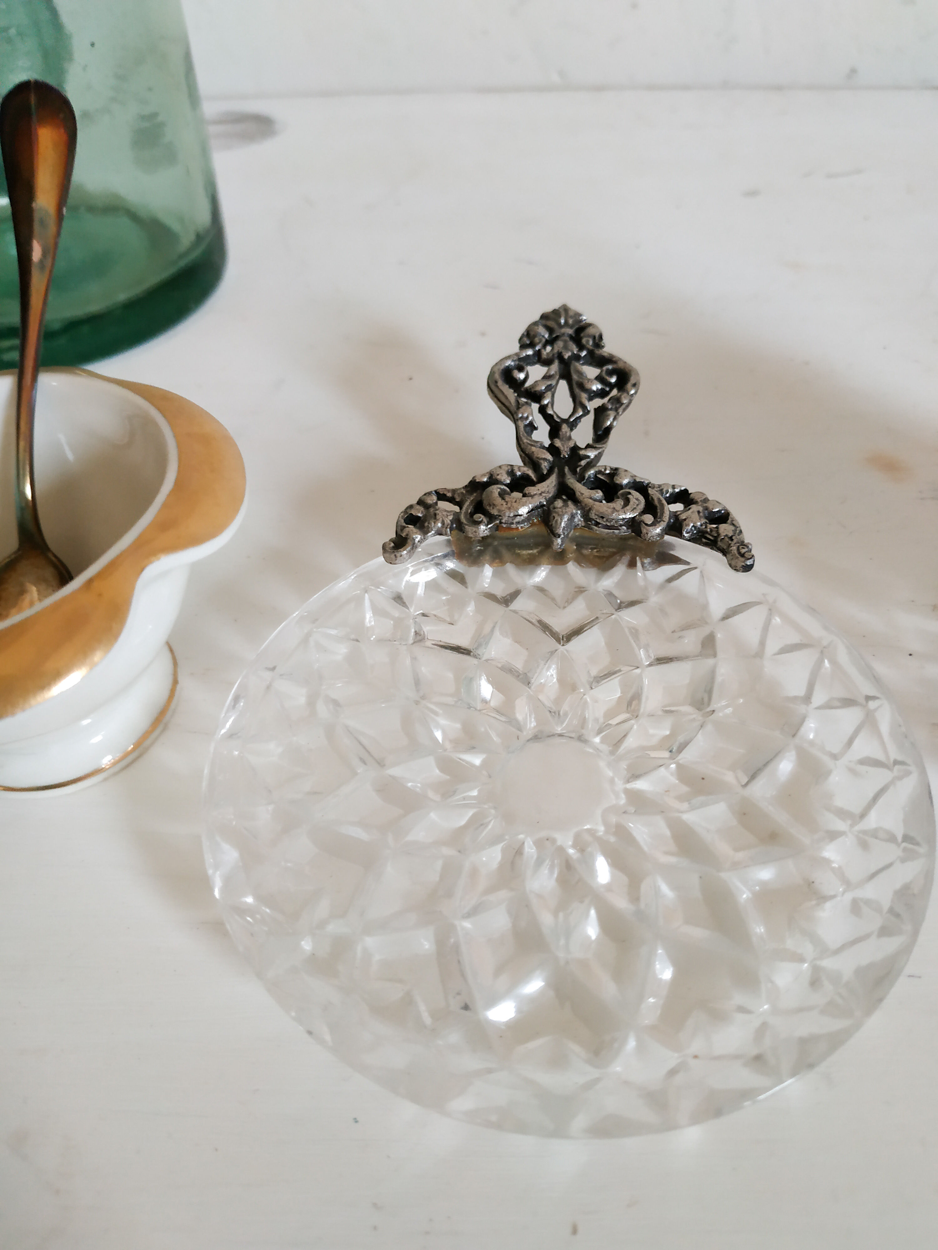 Silver and porcelain cockroaches