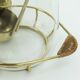 elegant mid century PUNCH bowl set with 12 glasses and centerpiece 1950s