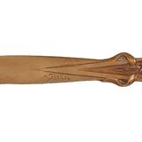Large art-nouveau letter opener in patinated bronze signed ferlet adolphe-auguste founder barbédienne f